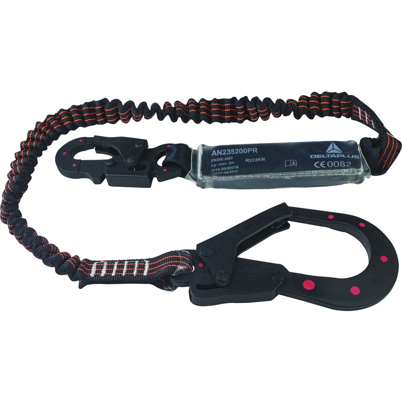 Elastische riem, versterkte lussen - Polyester, Staal met kunststof ommanteling - DELTAPLUS - AN235200PR