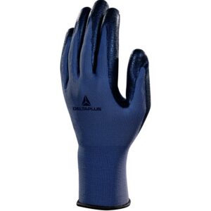 Gebreide handschoen met coating - Polyester - Schuim nitril - Jauge : 13 - DELTAPLUS - VE722NO