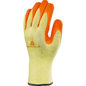 Gebreide handschoen met coating - Polyester - Gripvaste getextureerde latex - Jauge : 10 - DELTAPLUS - VE730