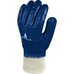 Gesneden en genaaide handschoen met coating - Nitril patronen - DELTAPLUS - NI155