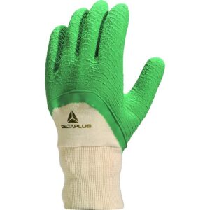 Gesneden en genaaide handschoen met coating - Gripvaste getextureerde latex - DELTAPLUS - LA500