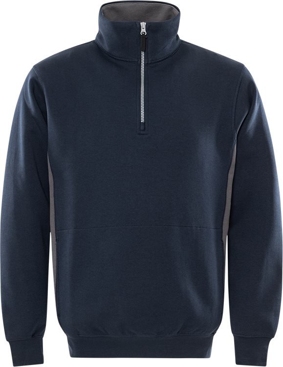 Sweatshirt met korte ritssluiting 1705 DF - FRISTADS - FR100209