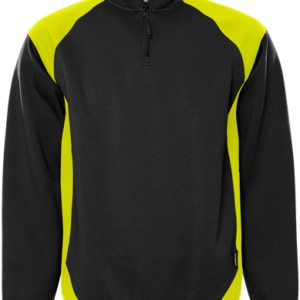 Sweater met korte rits 7048 GSM - FRISTADS - FR300511