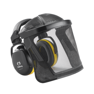 secure 2 hoofdband nylon gaas hellberg 44202 001 black, 1 maat