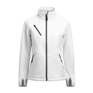 1203 women's softshell jas jobman jo 651203 wit, xs