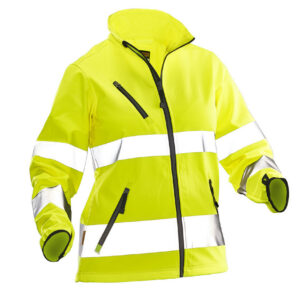 1210 hi vis women’s softshell jas jobman jo 651210 geel, xs
