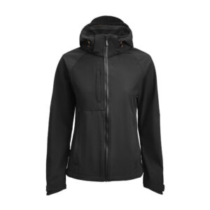 1372 women's softshell jas jobman jo 651372 zwart, xs