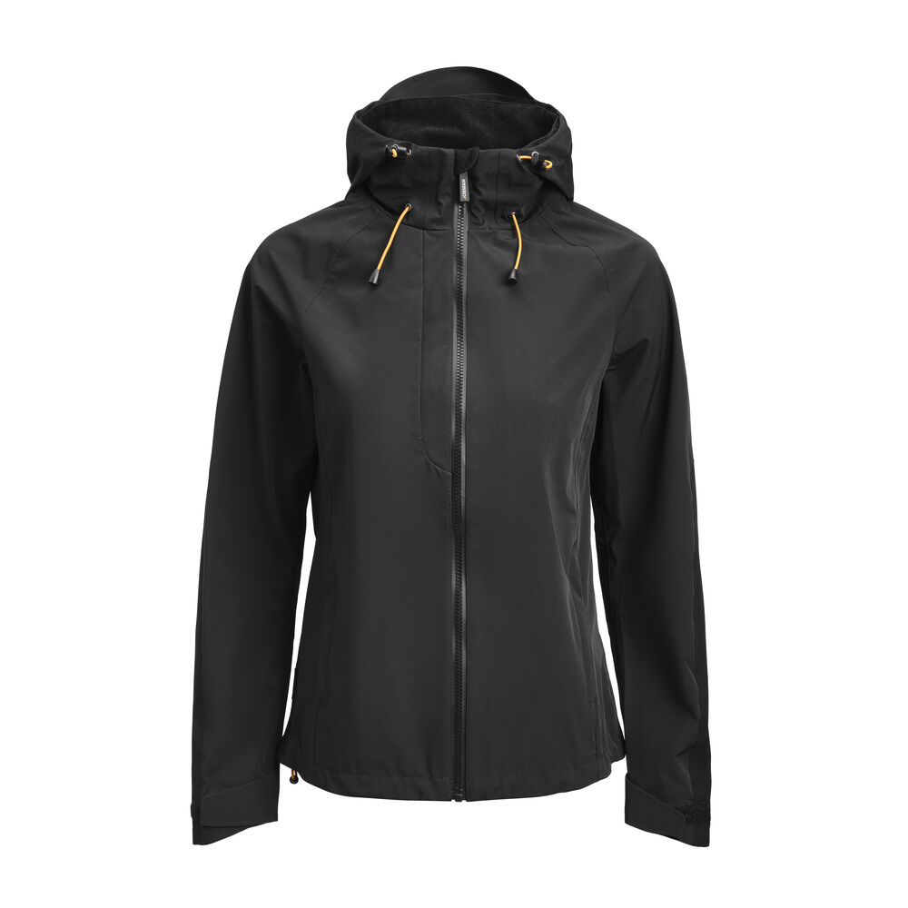 1375 women's shell jas hood jobman jo 651375 zwart, xs
