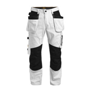 2129 painters' trousers hp jobman jo 652129 wit/zwart, d100