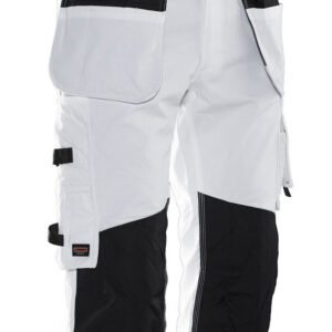 2133 painters' long shorts jobman jo 652133 wit/zwart, d100