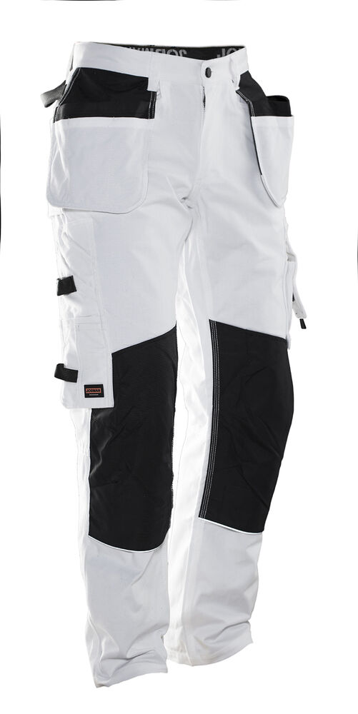 2179 women's painter trousers jobman jo 652179 wit/zwart, da34