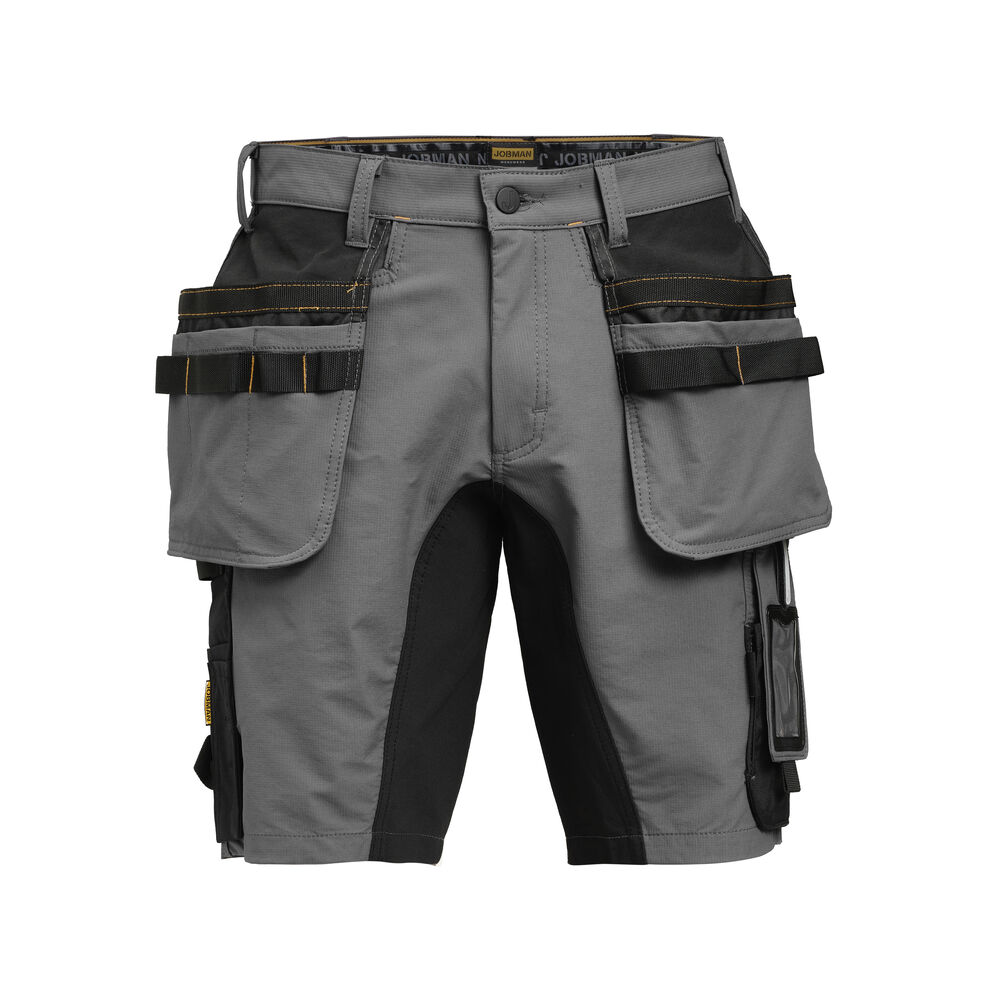 2196 stretch shorts hp jobman jo 652196 donkergrijs/zwart, c44