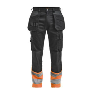 2277 hv trousers hp jobman jo 652277 zwart/oranje, d100