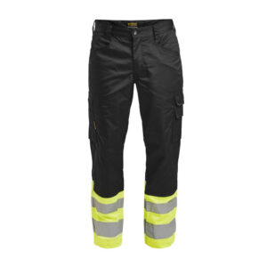 2314 hv service trousers jobman jo 652314 zwart/geel, d100