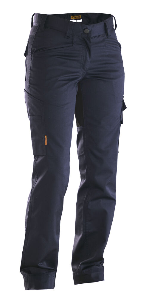 2316 women's service trousers stretch jobman jo 652316 navy/zwart, da32