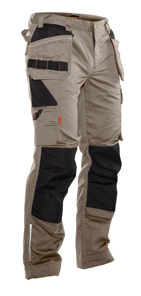 2322 trousers hp jobman jo 652322 khaki/zwart, d100