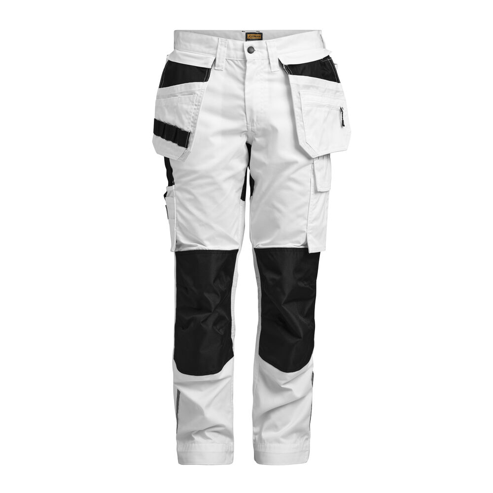 2327 women's trousers stretch hp jobman jo 652327 wit/zwart, da32