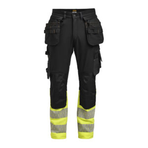 2372 craftsmen stretch visibility woman jobman jo 652372 zwart/geel, da32