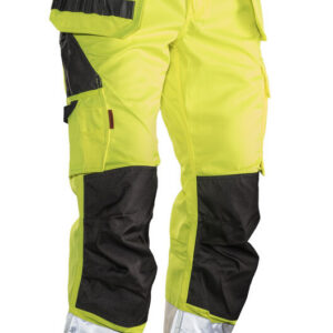 2377 hv trousers hp jobman jo 652377 geel zwart, d100