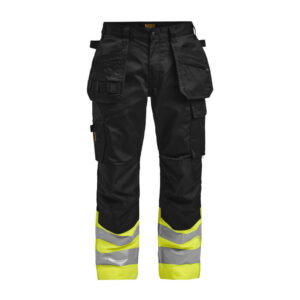 2513 hv trousers hp jobman jo 652513 zwart/geel, d100