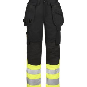 2514 hi vis trousers hp jobman jo 652514 zwart/geel, d100
