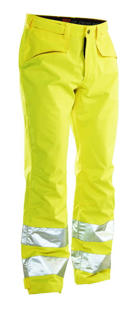 2933 hi vis shell trousers jobman jo 652933 geel, 4xl