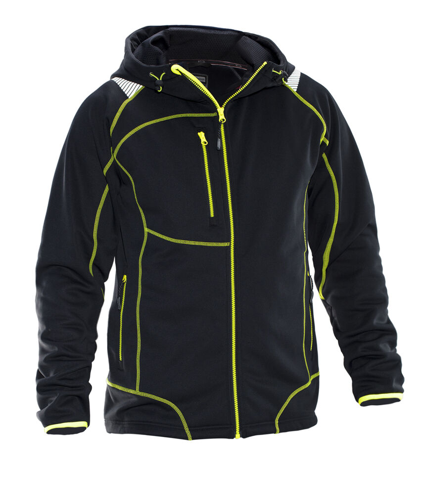 5150 hoodie vision jobman jo 655150 zwart/geel, s
