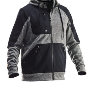 5303 hoodie spun dye jobman jo 655303 zwart mel./zwart, xs