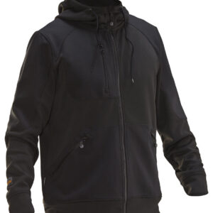 5303 hoodie spun dye jobman jo 655303 zwart zwart, xs