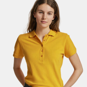 5567 women's polo shirt jobman jo 655567 oranje/geel, xs