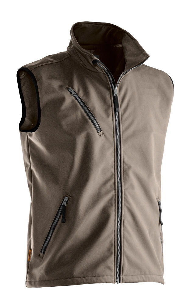 7502 light softshell vest jobman jo 657502 khaki, 4xl