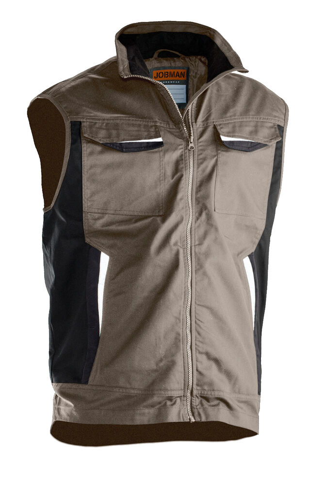 7507 service vest jobman jo 657507 khaki, xs
