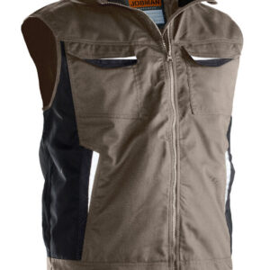 7517 service vest lined jobman jo 657517 khaki, xs