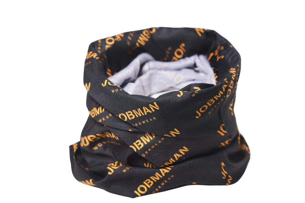 9693 bandana jobman jo 659693 zwart/oranje, 1 size