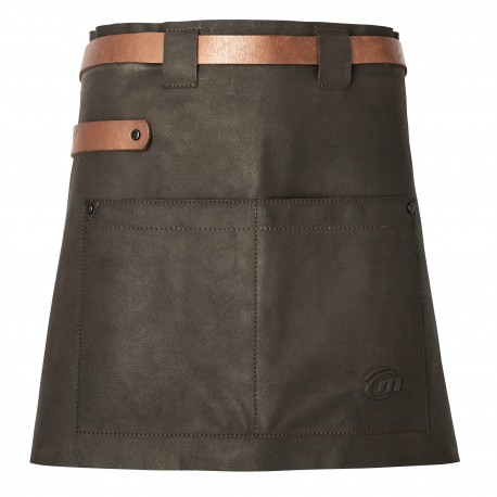 bavetschort kort leder AUTH marron - MOLINEL - 06269999241
