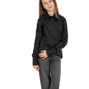 Bloes lange mouw meisjes zwart - PIVA - PI18