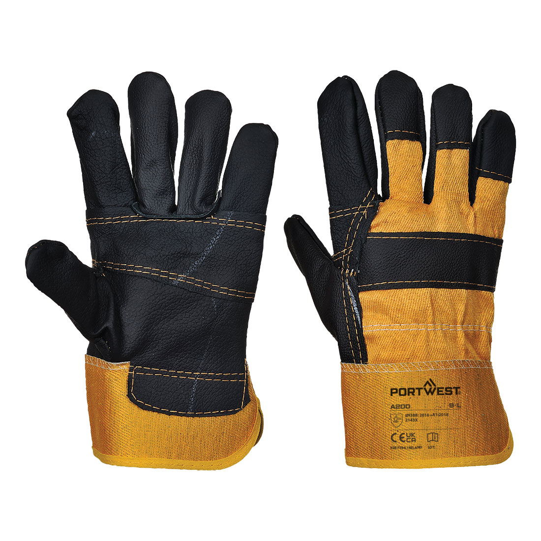 Lthr Rigger 270 Cow Grain Palm Bar Glv. - PORTWEST - A200