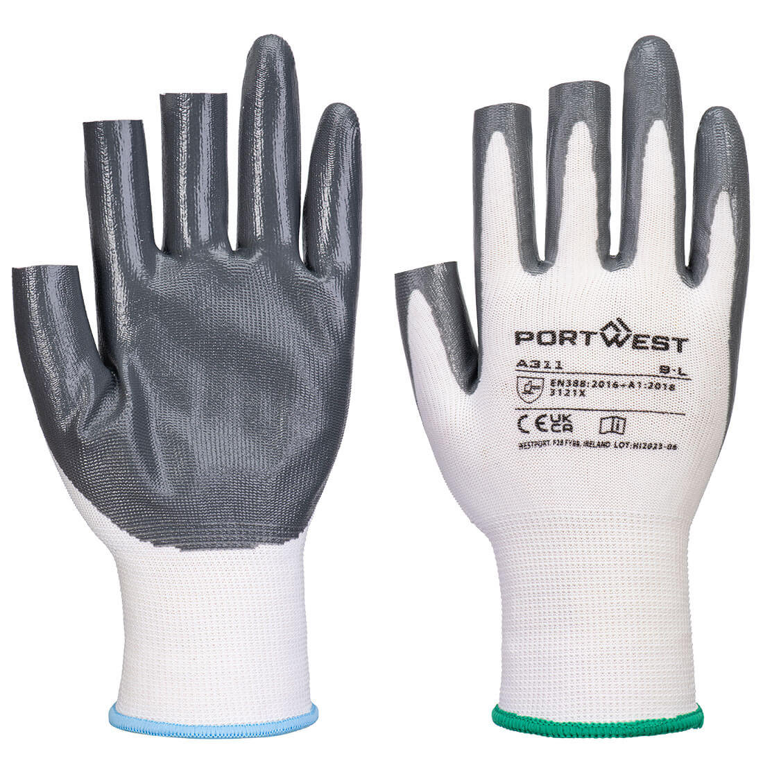 Grip 13 Ntrl 3 Fngr.less Glv. (Pk 12) - PORTWEST - A311