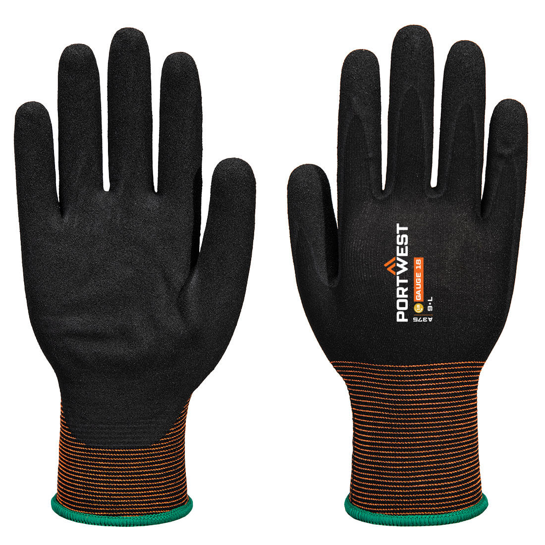 GP Grip 18 Nitril Gladde/Handschoen - PORTWEST - A375
