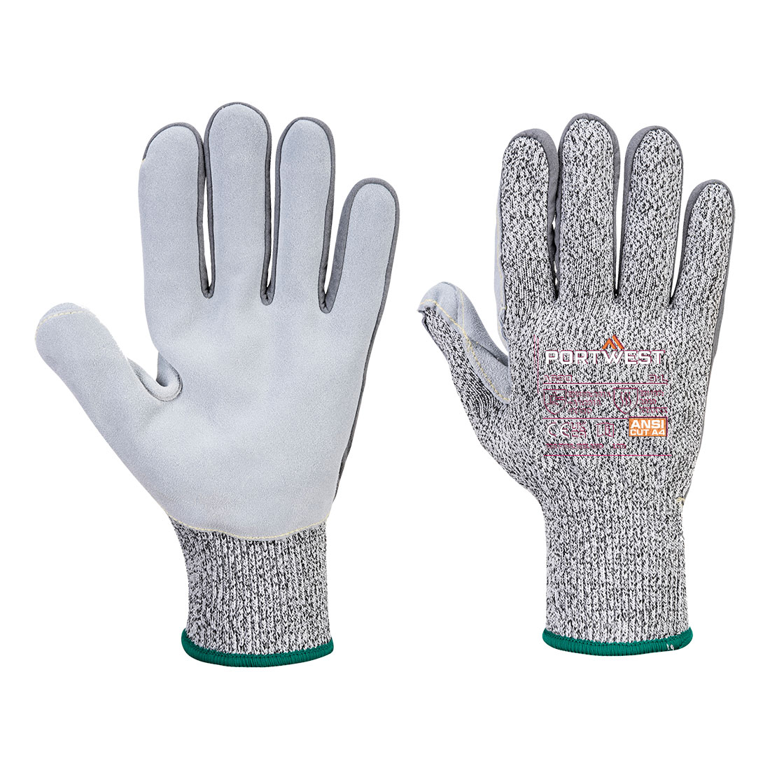 Cut D13 Leather Palm Glv. - PORTWEST - A630