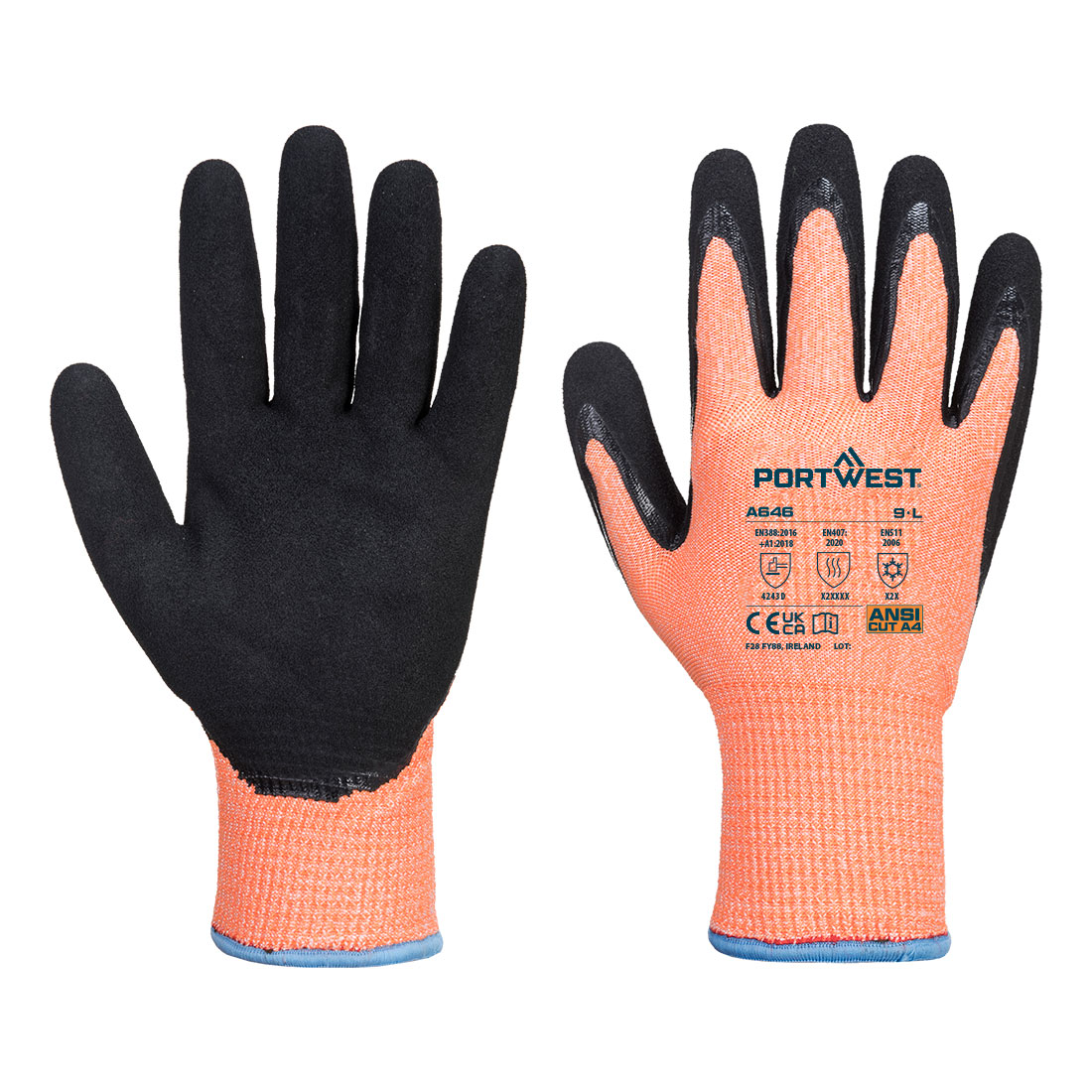 Cold D13 Nitrile Viz-Tex Cut Glv. - PORTWEST - A646