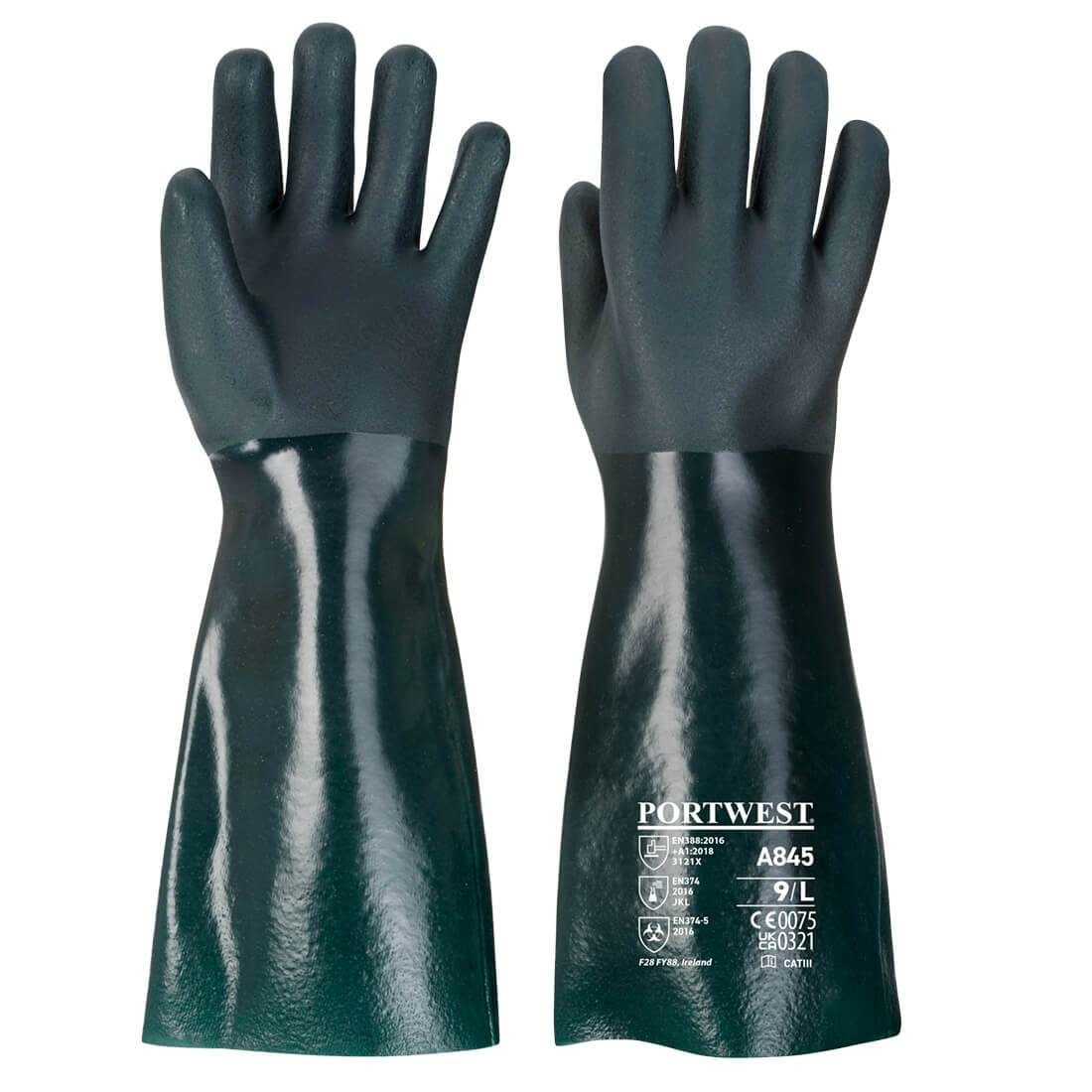 Chem 450 PVC Double Dipped Gauntlet - PORTWEST - A845