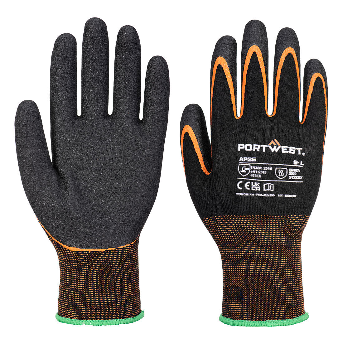 Grip 15 Nitril Dubbele Palm Handschoen - PORTWEST - AP35