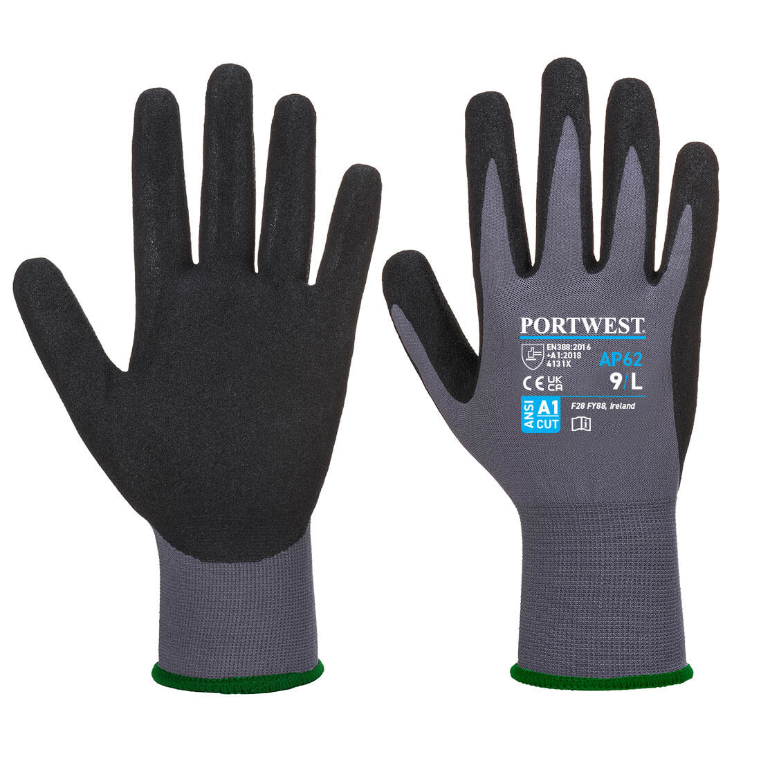 Grip 15 Nitrile Sandy Aqua Glv. - PORTWEST - AP62