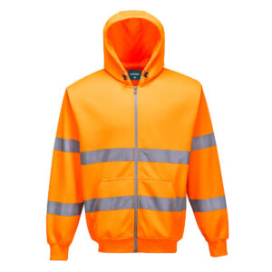 Hi-Vis Zipped Hoodie - PORTWEST - B305