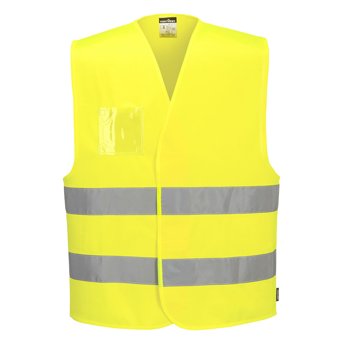 Hi-Vis Two Band Dual ID Holder Vest - PORTWEST - C475