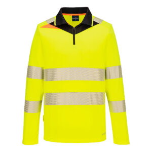 DX4 Hi-Vis Zip Polo Shirtlange mouwen- PORTWEST - DX419