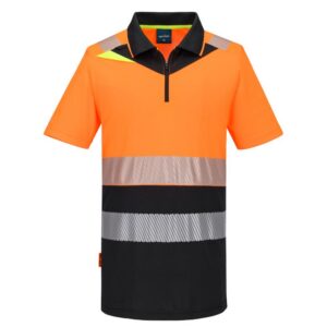 DX4 Hi-Vis polo korte mouw met rits - PORTWEST - DX435