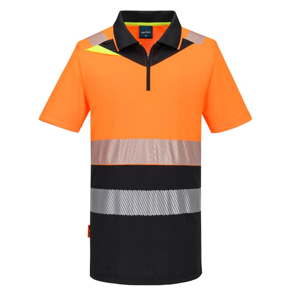 DX4 Hi-Vis polo korte mouw met rits - PORTWEST - DX435