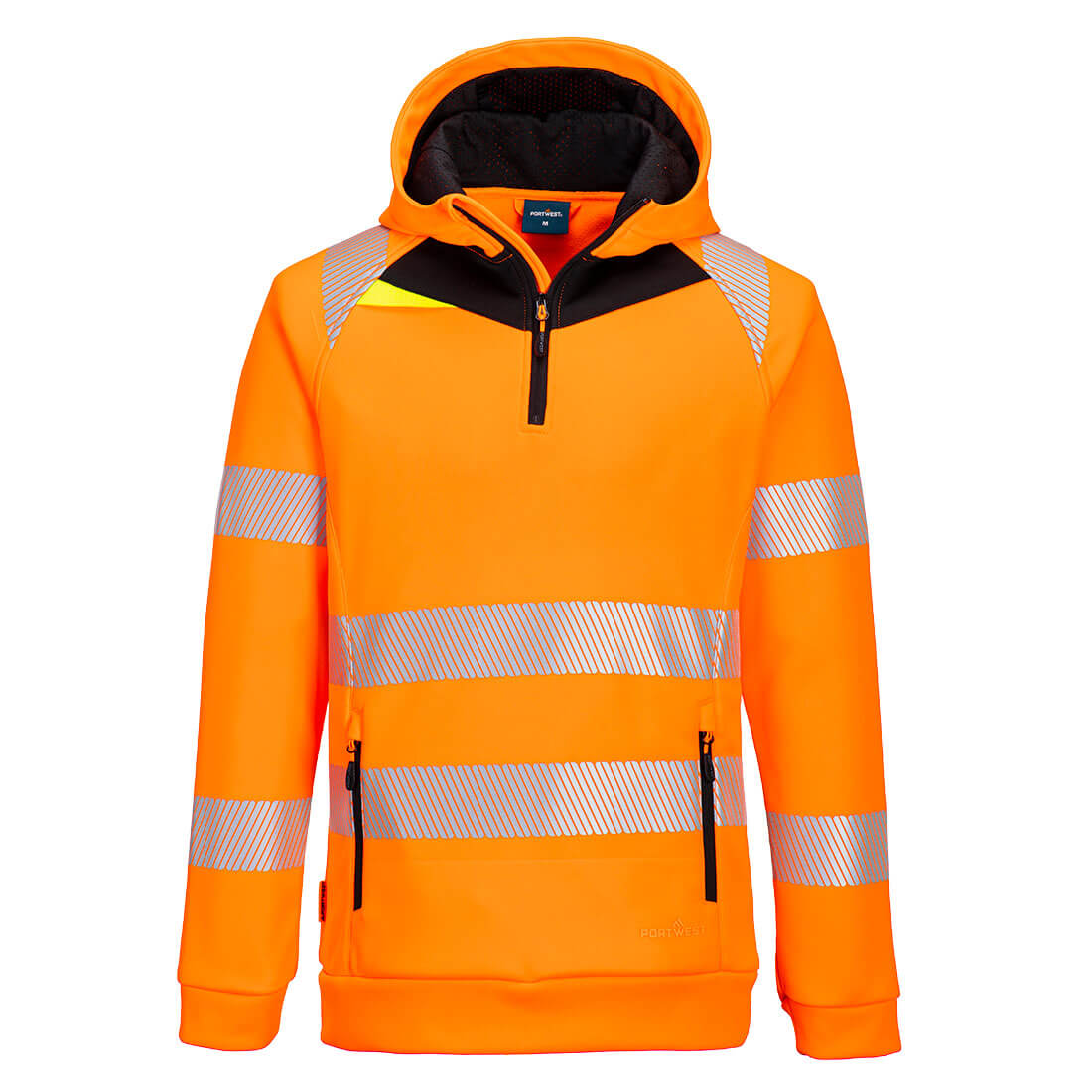 DX4 Hi-Vis 1/4 Zip Hoodie - PORTWEST - DX482